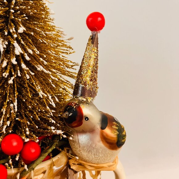 Vintage Owl Holiday Decor Tabletop, Mantle Decor - Picture 2 of 8